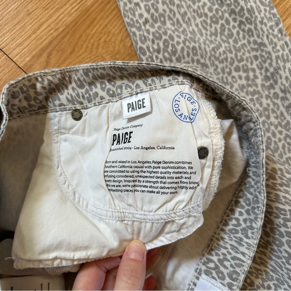 Paige verdugo ultra skinny cheetah gray denim jeans size 32 - Picture 7 of 8